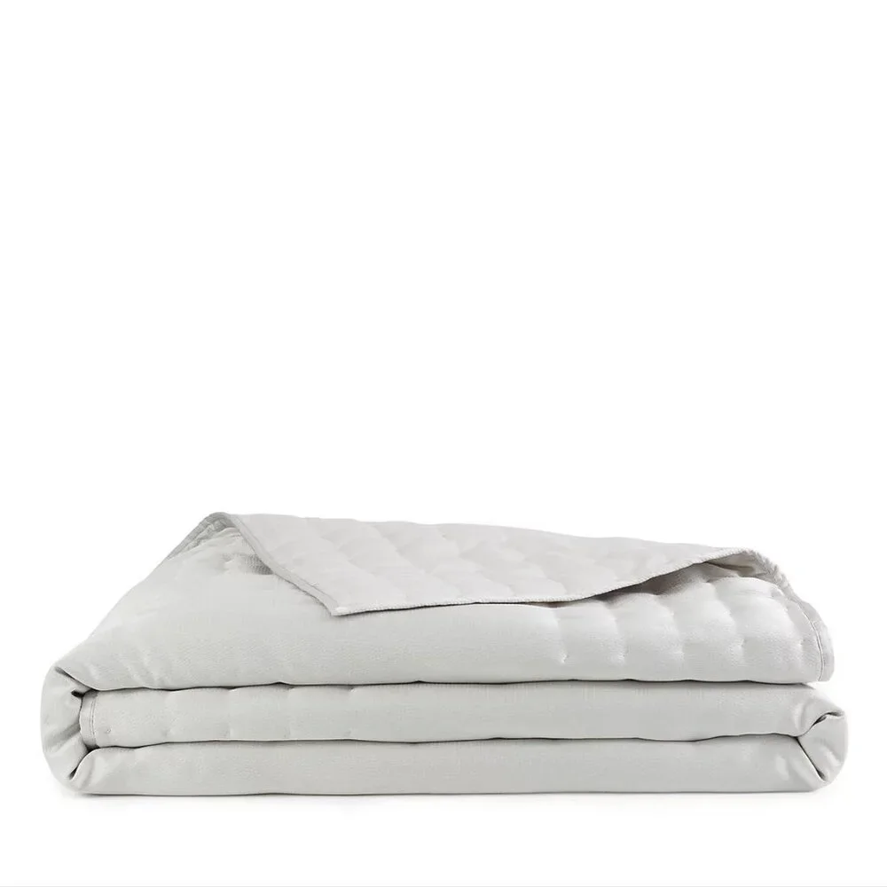 NWOT Donna Karan Hammered Quilt & Shams Set in Platinum